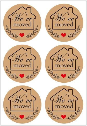 We've Moved Stickers,2 inch New Home Moving Address Envelope Seals Labels (300 Pcs in Saudi Arabia