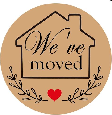 We've Moved Stickers,2 inch New Home Moving Address Envelope Seals Labels (300 Pcs in Saudi Arabia