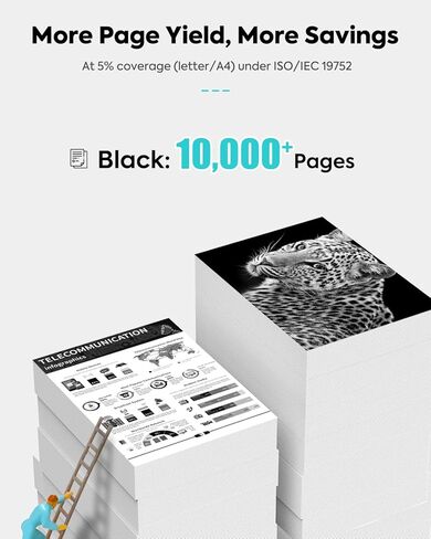 58X High Yield Black Toner Cartridge Compatible Replacement for HP 58X 58A CF258X for HP LaserJet MFP M428fdw M428fdn M428dw M428 Pro M404dn M404n M404dw M404 M406dn Series Printer, 2-Pack with Chip in Saudi Arabia