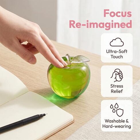 Squeeze Toys, Squishy Fidget Toys, Non-Sticky Slow Rising Squeeze Balls, Fruit-Shaped Desk Squishies for Relaxation and Focus – Office Desk Decor, Stress Relief for Adults, Green in Kuwait