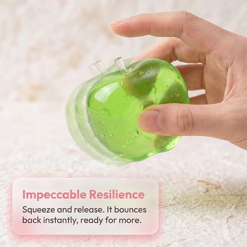 Squeeze Toys, Squishy Fidget Toys, Non-Sticky Slow Rising Squeeze Balls, Fruit-Shaped Desk Squishies for Relaxation and Focus – Office Desk Decor, Stress Relief for Adults, Green in Kuwait