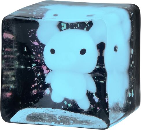 ORB Tabalicious TABA Squishy Glow in The Dark Blue Bear Stress Cube Toy - Soft, Sticky, Glowing TABA Squishy Animal Stress Cubes - Fun Stress Ball Squishies - Kawaii Fidget Toys for Kids and Adults in Saudi Arabia