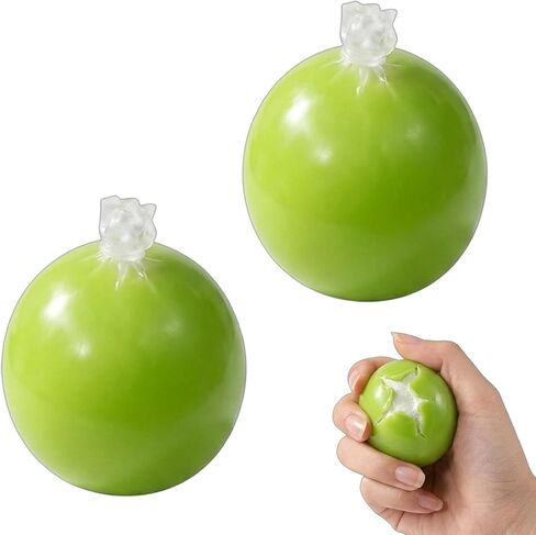 2 PCS Wax Cracking Squishies, Snowball Squishies Set, Crispy Stress Ball for Anxiety Relief and Focus Improvement, Sensory Fidget Tool for Office and Travel Use (Green) in Saudi Arabia