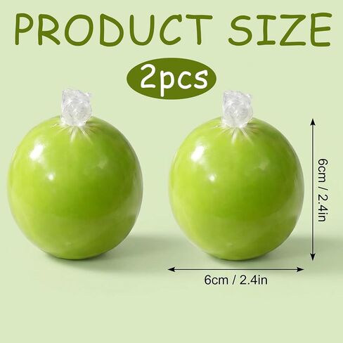2 PCS Wax Cracking Squishies, Snowball Squishies Set, Crispy Stress Ball for Anxiety Relief and Focus Improvement, Sensory Fidget Tool for Office and Travel Use (Green) in Saudi Arabia