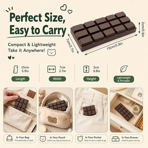 Chocolate Squishy Toy, Squishies Slow Rising Stress Relief Squeeze Fidget Toy, Soft Simulation Food Squishy for Kids Anxiety Relief Birthday Gifts Party Favors in Saudi Arabia