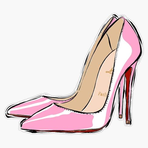 High Heels Vinyl Waterproof Sticker Decal Car Laptop Wall Window Bumper Sticker 5" in Saudi Arabia