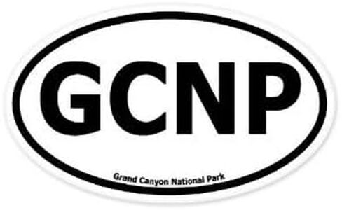 Grand Canyon National Park Oval car Bumper Sticker 5" x 3" in Saudi Arabia