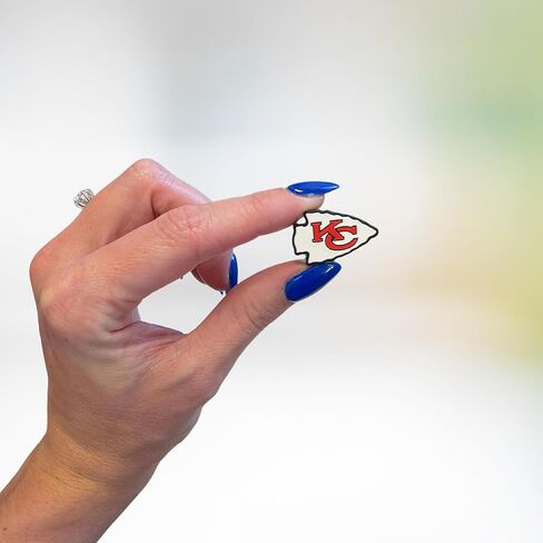 Lashicorn Kansas City Focal Bead Sports Football 12pk 1.14" for Bulk Keychains Silicone Charm Beadable Pens Freshie Hangers Arrowhead Jewelry Assorted Logo in Saudi Arabia