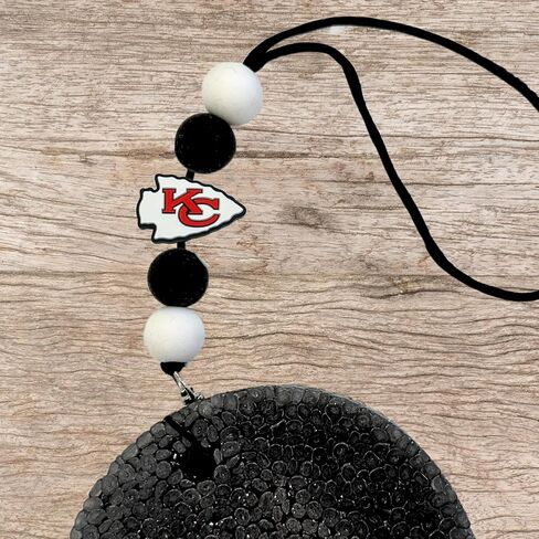 Lashicorn Kansas City Focal Bead Sports Football 12pk 1.14" for Bulk Keychains Silicone Charm Beadable Pens Freshie Hangers Arrowhead Jewelry Assorted Logo in Saudi Arabia