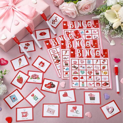 Soulchen 52 Pcs Easter Bingo for Group Easter Dry Erase Bingo 24 Players Holiday Cards Festival Party Favors for Family Activities Fun Birthday Party Supplies in Saudi Arabia