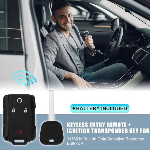 X AUTOHAUX 2 مجموعة 315 ميجا هرتز M3N-32337100 دخول بدون مفتاح عن بعد الإشعال المستجيب مفتاح فوب لشفروليه سيلفرادو لجي إم سي سييرا 2014-2019 46 رقاقة 4 أزرار 2 مجموعات in Kuwait