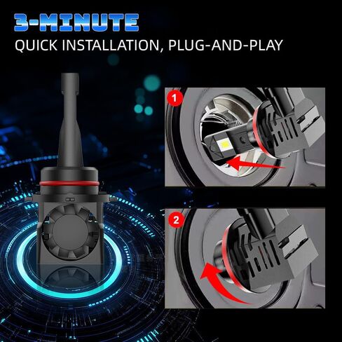 For Hyundai Sonata 2015 2016 2017 2018 2019 2020 2021 2022 Hi-Lo Beam Light Bulbs,6000K White,800% Brighter Lightness,Plug and Play,60,000+ Hours Lifespan(Pack of 4) in Saudi Arabia