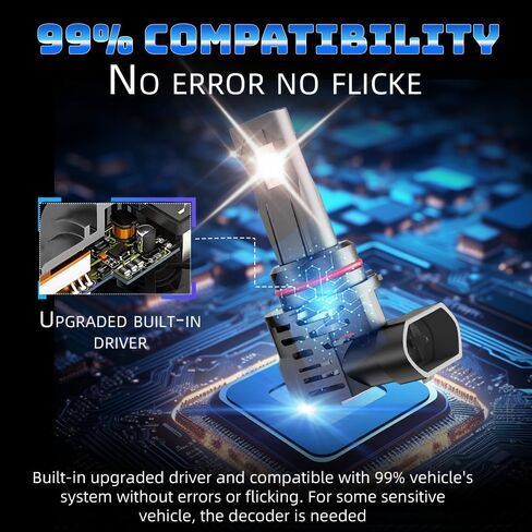 For Hyundai Sonata 2015 2016 2017 2018 2019 2020 2021 2022 Hi-Lo Beam Light Bulbs,6000K White,800% Brighter Lightness,Plug and Play,60,000+ Hours Lifespan(Pack of 4) in Saudi Arabia