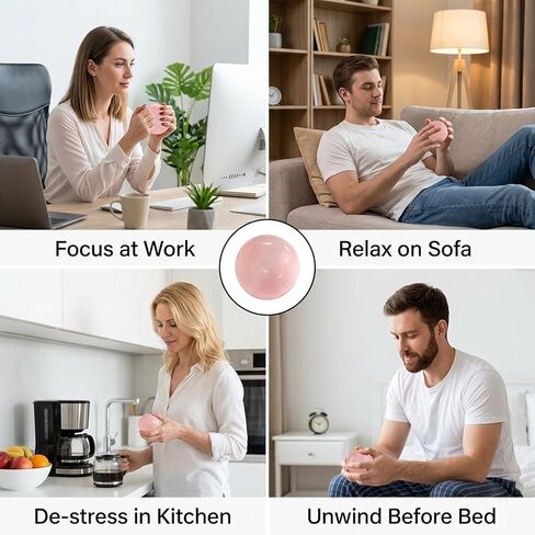 Coconut Oil Fidget, Coconut Oil Squeeze Stress Ball, Soft Coconut Oil Items for Focus Enhancement and Stress Relief, Pink Squishy Ball with Slow Rising Feature, 6 cm Size in Saudi Arabia