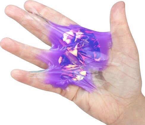 ORB Tabalicious Holographic TABA Squishy Jellyfish Toy - Cute, Sticky Jellyfish TABA Squishies with Holographic Surface - Fun Squishy Stress Ball Toys - Kawaii Sensory Fidget Toys for Kids and Adults in Saudi Arabia