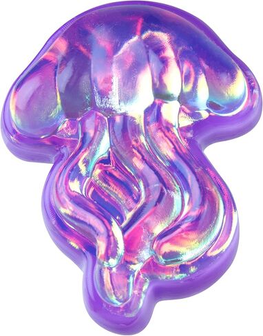 ORB Tabalicious Holographic TABA Squishy Jellyfish Toy - Cute, Sticky Jellyfish TABA Squishies with Holographic Surface - Fun Squishy Stress Ball Toys - Kawaii Sensory Fidget Toys for Kids and Adults in Saudi Arabia