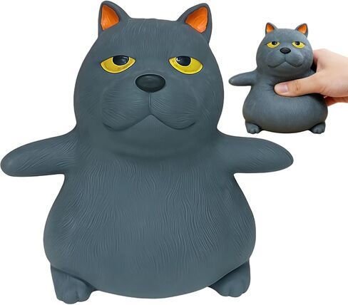Funny Sand Filled Stress Toy，Stretchy Glue-Sand Filled Rubber Squeeze Toy，Animal Elastic Stretchable Toy Game for Stress Relief and Anxiety，Gift for Christmas (Blue cat) in Saudi Arabia