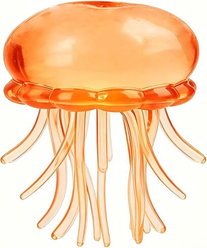 Jellyfish Squeeze Toys, Relieve Stress, Slow Rise Squishy, Ultra Moldable Stress Relief Sensory Toy for Adults (Orange) in Saudi Arabia