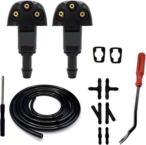 98630-2K100 Front Windshield Washer Nozzles Kit Compatible with Hyundai Santa Fe 2013-2018 Kia Sorento 2014-2020 Repalces 98630-3J000 in Saudi Arabia
