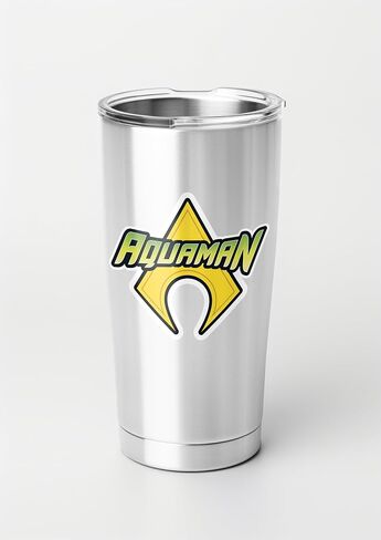 Elektroplate Officially Licensed DC Comics Aquaman and Symbol Dynamic Decals | Premium Automotive-Grade Weatherproof Vinyl Stickers for Car, Water Bottle, Phone & More| Made in The USA | Set of 2 in Kuwait