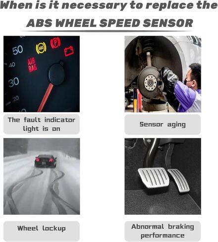 ABS Wheel Speed Sensor 2PCS Front Left Right Compatible with Nitro Liberty 2007-2012 ABS Sensor Speed Sensor Replaces 68004019AB 68004019AC in Saudi Arabia