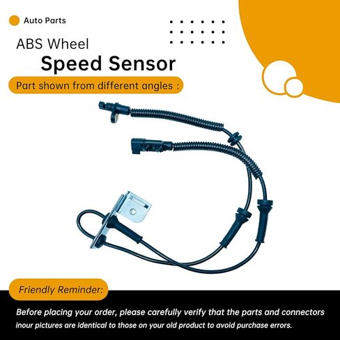 4721561AC Front Left/Right ABS Wheel Speed Sensor Compatible with Chrysler Town & Country 2008-2011, Dodge Grand Caravan 2008-2011 (3.3L-4.0L V6/V8) – Replaces 4721561AD, ALS1998 in Saudi Arabia