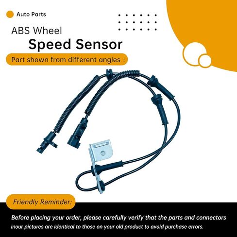 4721561AC Front Left/Right ABS Wheel Speed Sensor Compatible with Chrysler Town & Country 2008-2011, Dodge Grand Caravan 2008-2011 (3.3L-4.0L V6/V8) – Replaces 4721561AD, ALS1998 in Saudi Arabia