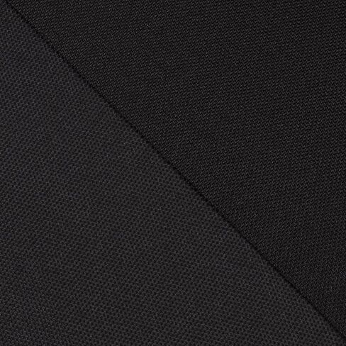Soft Waterproof Canvas Fabric PU Backing, 600 Denier Ripstop UV Protection 48 x 60 Inch Canvas Cordura Fabric for Outdoor/Indoor, DIY Crafts, Bags, Awning, Marine, Furniture Cover(Black) in Kuwait