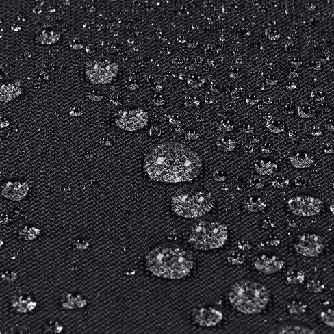 Soft Waterproof Canvas Fabric PU Backing, 600 Denier Ripstop UV Protection 48 x 60 Inch Canvas Cordura Fabric for Outdoor/Indoor, DIY Crafts, Bags, Awning, Marine, Furniture Cover(Black) in Kuwait