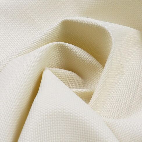 Soft Waterproof Canvas Fabric PU Backing, 600 Denier Ripstop UV Protection 48 x 60 Inch Canvas Cordura Fabric for Outdoor/Indoor, DIY Crafts, Bags, Awning, Marine, Furniture Cover(Black) in Kuwait