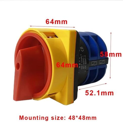 LW26GS-32/04-2 Rotary Cam Switch 2 Position ON-Off Padlock 690V 32A Poles Universal Changeover Switches Silver Contact YMW26 in Saudi Arabia