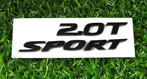 Set 2.0T Sport Emblems Car Badge Letter Logo Replacement for 2018-2021 Car 2.0T Sport 08F20-TVA-100D (Glossy Black) in Kuwait