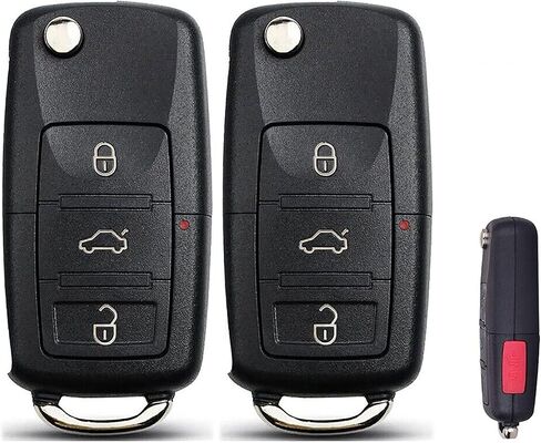 2X New Quality Replacement Key Fob Remote Compatible with & Fit for Volkswagen VW Vehicles - MPN NBG92596263-01 in Kuwait