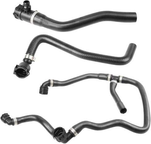 Cooling system coolant hose 3-piece set 2011-2023 suitable for BMW 1 Series F20 116i 118i 120i Replacement # 17127596832, 17127596831, 17127596834 in Kuwait