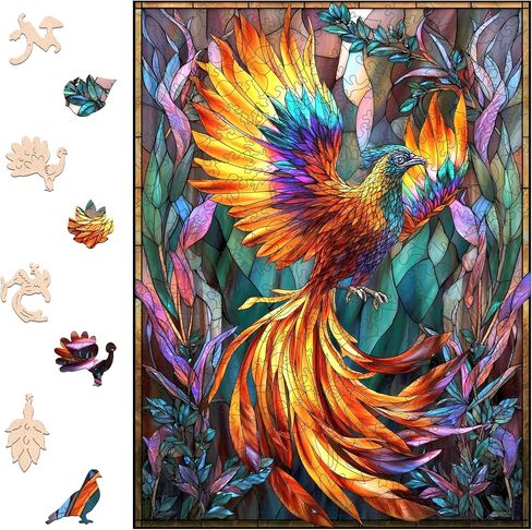Bovearto 500 Piece Puzzle for Adults, Wooden Owl Unique Animal Shape, Precision Interlocking with Challenging Difficulty, Birthday Gift Home Decor Wall Art(10.7''x19.3'') in Kuwait