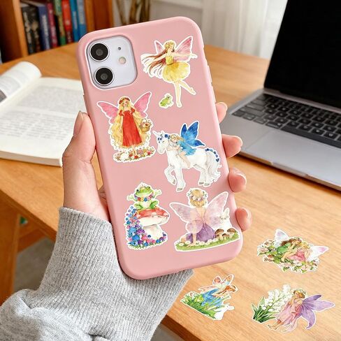 Fairy Stickers Roll for Adults - 1000 Pcs Fairy First Birthday Decorations Stickers, Spring Waterproof Scrapbook Decals for Water Bottle Laptop Luggage, Party Favor Supplies in Saudi Arabia