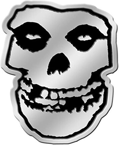C&D Visionary Misfits Skull 8cm Silver Metal Sticker in Kuwait