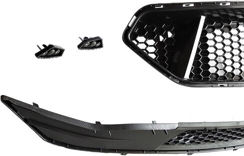 Mustang Bumper - Front Bumper Cover Set with Upper Lower Grille & Lip Compatible with Ford 2018 2019 2020 2021 2022 2023 Mustang GT Style (Front bumper kit) in Kuwait