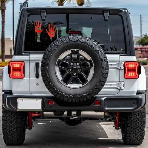 EOMD DOT Approved Clear Lens LED Tail Lights Compatible with 2018-2025 Jeep Wrangler JL, w/Running Light, Brake Turn Signal Lamp and Reverse Lamps, Pair in Saudi Arabia