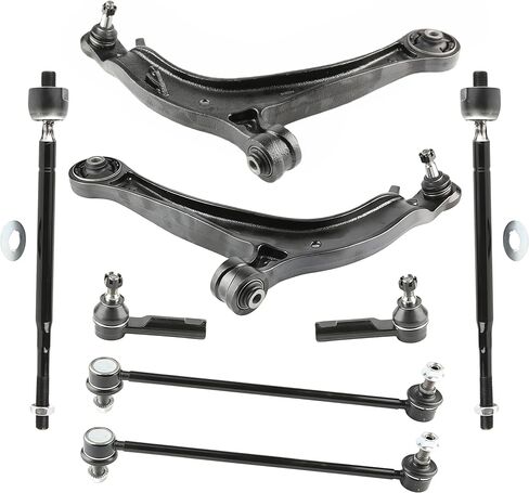 Front Lower Control Arm with Ball Joint Fit for Honda Odyssey All Models 2011 2012 2013 2014 2015 2016 2017-8 PCS Suspension Kit K622002, K622210, K750304, EV800909, ES800333, 53540SJCA01 in Kuwait
