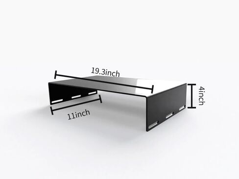 Industrial‑Style Solid Metal Monitor Riser, PC Desk Stand, Space‑Saving Desktop Organizer in Saudi Arabia