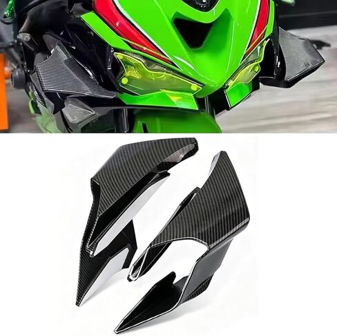 for Ninja ZX6R ZX-6R Zx6r zx636 2024 2025 2026 Accessories Motorcycle Side Fairing Winglet Spoiler Aerodynamic Wing Shell Cover Protection Kit (Water Transfer Printing) in Saudi Arabia
