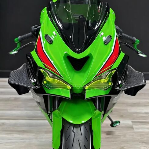 for Ninja ZX6R ZX-6R Zx6r zx636 2024 2025 2026 Accessories Motorcycle Side Fairing Winglet Spoiler Aerodynamic Wing Shell Cover Protection Kit (Water Transfer Printing) in Saudi Arabia
