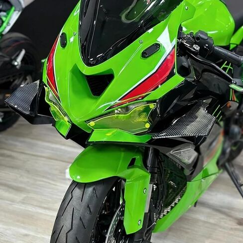 for Ninja ZX6R ZX-6R Zx6r zx636 2024 2025 2026 Accessories Motorcycle Side Fairing Winglet Spoiler Aerodynamic Wing Shell Cover Protection Kit (Water Transfer Printing) in Saudi Arabia