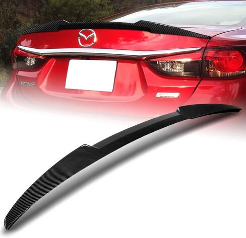 أداء DriftX، جناح جناح غطاء صندوق السيارة مناسب للجناح المفسد لغطاء صندوق السيارة 2014-2017 Mazda 6 Mazda6 W-Power V-Style (مطلي بالكربون) in Saudi Arabia