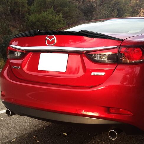 أداء DriftX، جناح جناح غطاء صندوق السيارة مناسب للجناح المفسد لغطاء صندوق السيارة 2014-2017 Mazda 6 Mazda6 W-Power V-Style (مطلي بالكربون) in Saudi Arabia