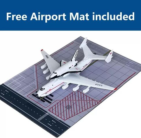 1/400 Scale an 225 Model Plane with Detachable Buran Space Shuttle Plane 8.3 Inches Antonov 225 Transport Cargo Plane with Upward-Opening Nose Ideal Collection and Gift in Saudi Arabia