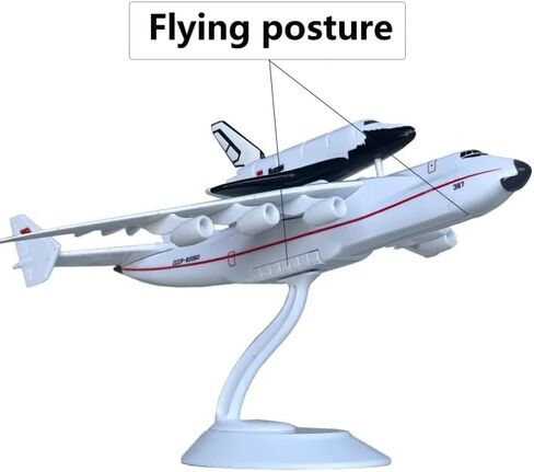 1/400 Scale an 225 Model Plane with Detachable Buran Space Shuttle Plane 8.3 Inches Antonov 225 Transport Cargo Plane with Upward-Opening Nose Ideal Collection and Gift in Saudi Arabia