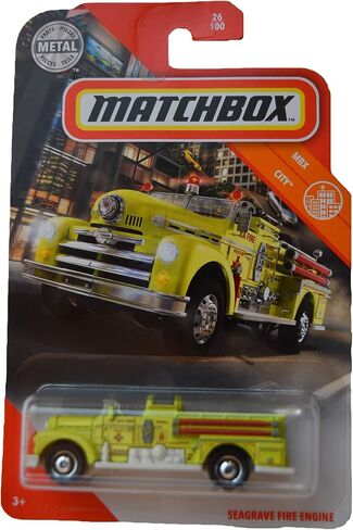 Matchbox City Seagrave Fire Engine 26/100, neon Green in Kuwait
