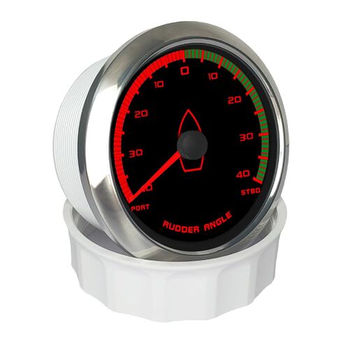 ELING 3 3/8'' Rudder Angle Indicator Gauge 12V 24V 0-190ohm with Sensor Red Backlight Universal for Sailboat Yachts in Kuwait